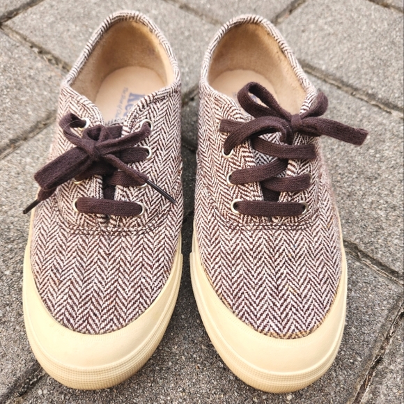 Keds Shoes - Keds Women's Triumph Brown Herringbone Wool Sneakers 7.5 RARE